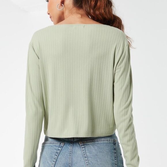 3/$25 Ardene Hook and Eye Ribbed Top - Picture 2 of 6